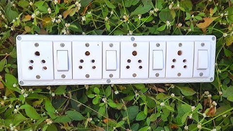 How to make an extension box || 4 switch 4 socket board wiring || electric board wiring connection