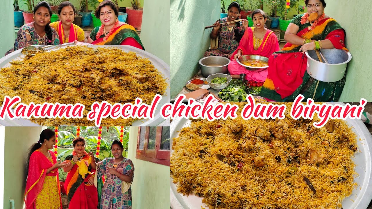 KANUMA SPECIAL CHICKEN DUM BIRIYANI || Chicken curry || Gongura curry || Perugupachadi ||