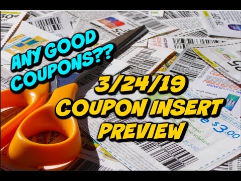 3/24/19 COUPON INSERT PREVIEW | ANY GOOD COUPONS THIS WEEK 💁‍♀️