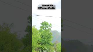 Rainy Day in Kashmir 🌧️🏔️ vs Rainy Day in Pakistan 🌧️🏠 | Nature Hits Different#Kashmir #Pakistan