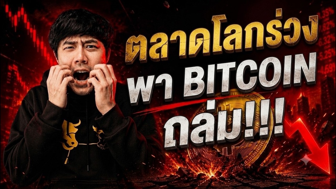 ตลาดโลกร่วง พา BITCOIN ถล่ม!!!!!!!!!!!!!!!!!!!!!!!! 🥲🔥