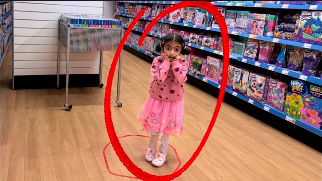 تحدي أي شي تحطي داخل دائرة اشتريلك ياه مع أميرة⭕️😱