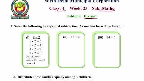 Class 4 Maths | division | week 23 | FirstStep | worksheet Solution