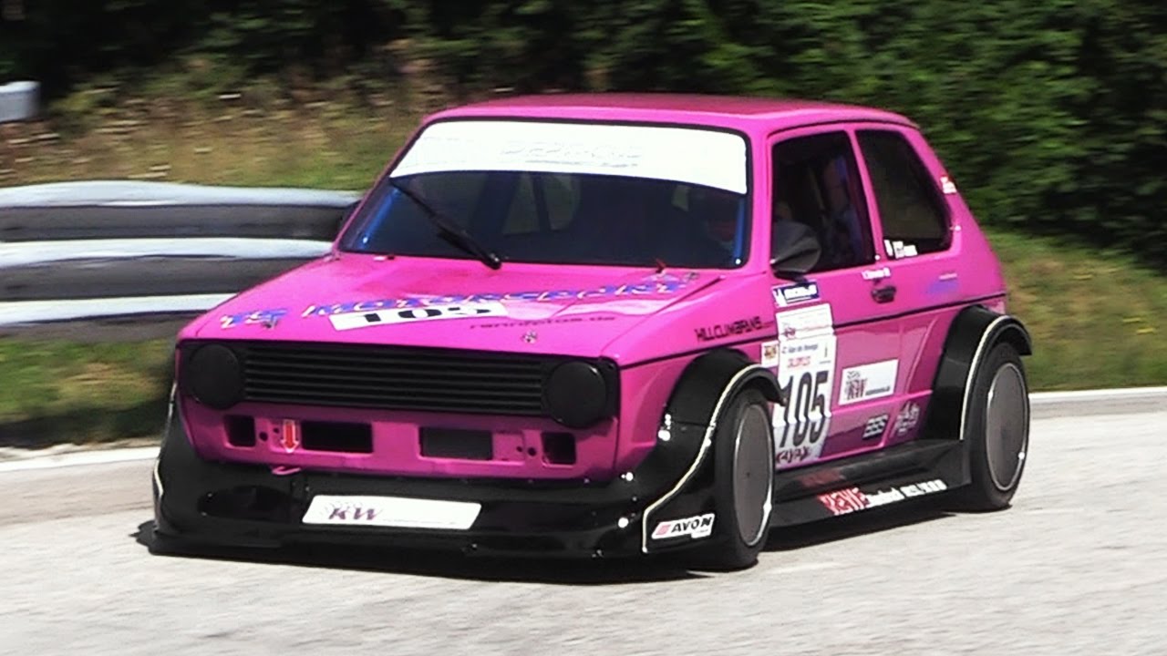 Volkswagen Golf Mk1 16V Hillclimb E1 1600 Car CRAZY Intake / ITB Sound!!