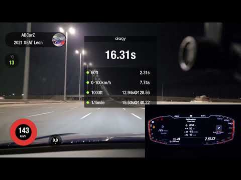 تسارع سيات ليون  من صفر ل ٢٠٠ كم س    0 200  