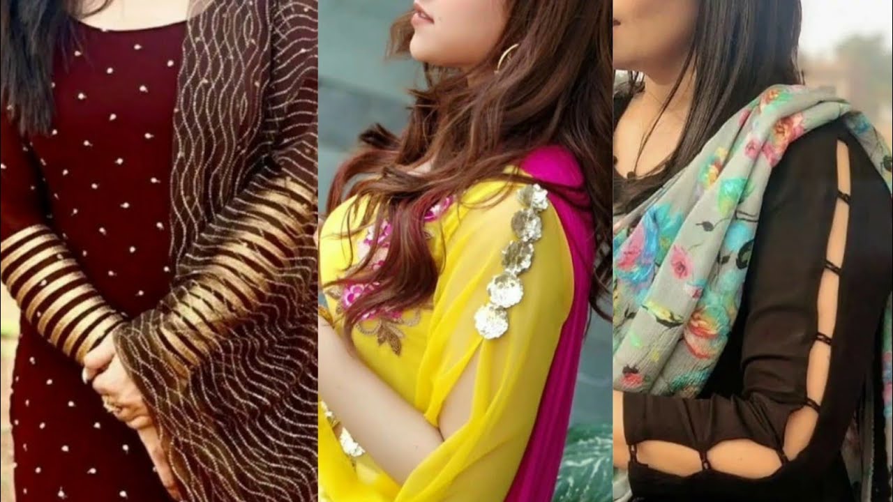 sleeve designs for girls,suit ke baju ke designs,sleeve designs for  kameez,kurti sleeve pattern… | Sleeves designs for dresses, Sleeve designs,  Kurti sleeves design