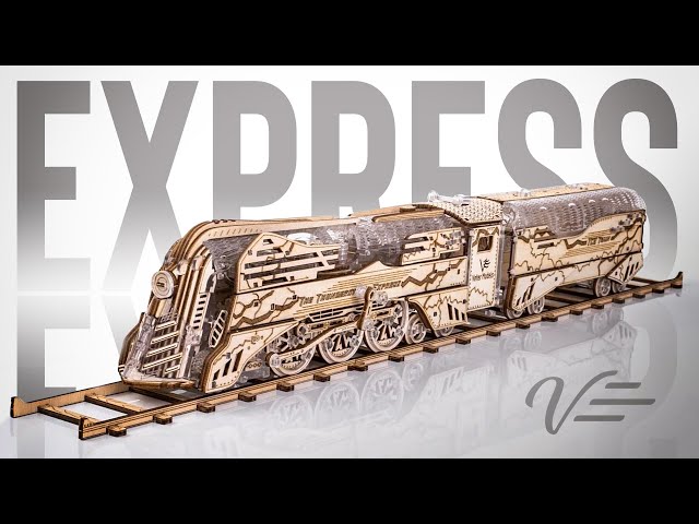 Veter Models Thunderstorm Express Mechanical Models Wooden 3D Puzzle 