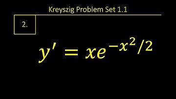 Kreyszig || Problem 1.1 Question 2 || y