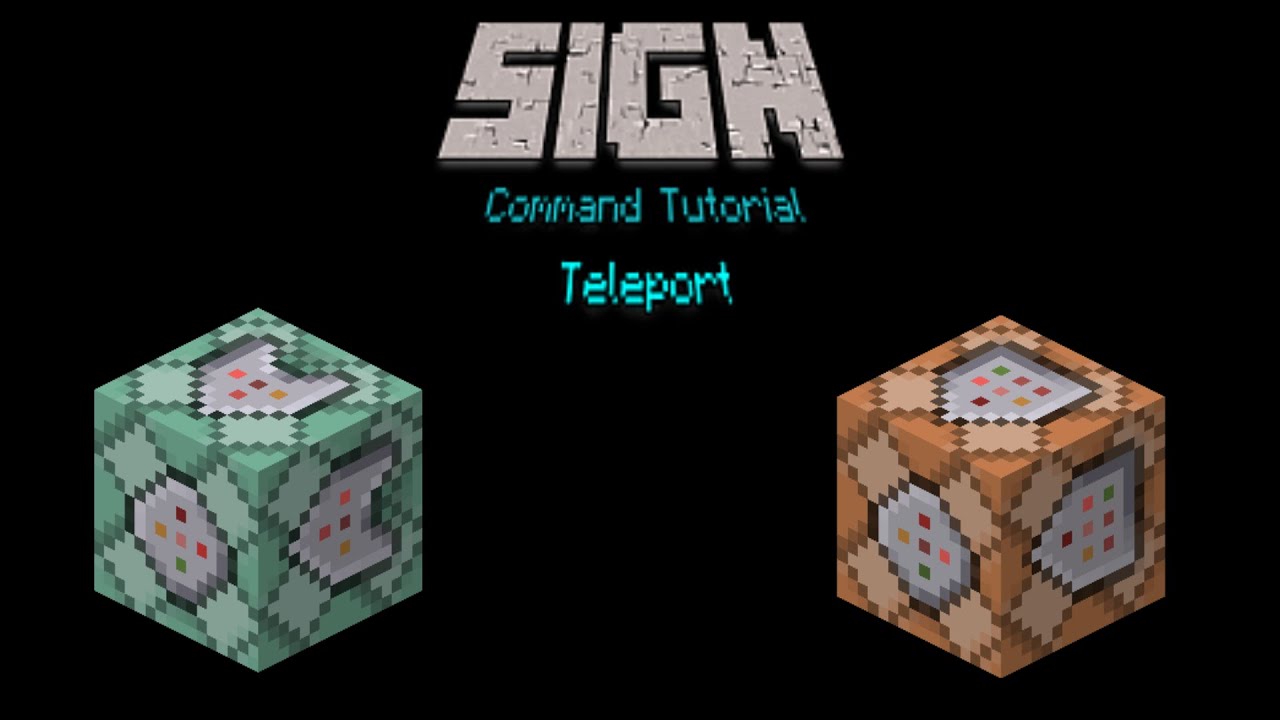 Sign Command Tutorial 1.16+ (Teleport) - YouTube