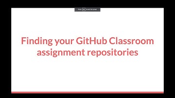 Finding Your GitHub Classroom Assignment Repos