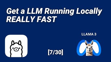 Running an Open Source LLM Locally with Ollama - SUPER Fast (7/30)
