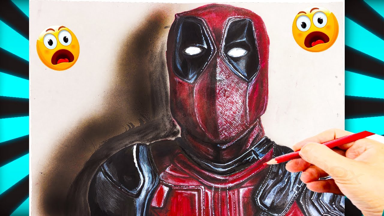 how to draw deadpool step by step for beginners - YouTube