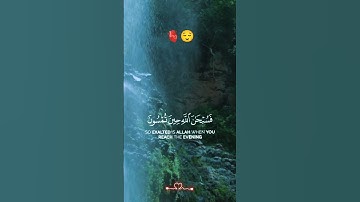 فسبحان الله حين تمسون وحين تصبحون القارئ عبد الله الخلف #سوره #قران_كريم