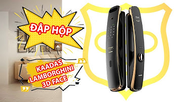 Mở hộp khóa cửa vân tay cao cấp nhận diện khuôn mặt Kaadas Lambroghini 3D Face