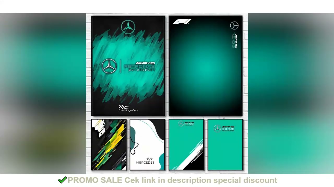 1PC Minimalist F1 Technic Compatible Poster Self-adhesive Art Waterproof Paper Sticker Coffee House