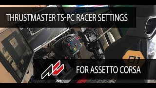 Thrustmaster TS-PC Racer | TS-XW settings for Assetto Corsa