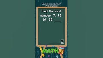 Mathematical Patterns: Predict  Progression | math riddles in english #maths #puzzle #quiz #sequence