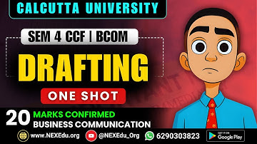 Complete Drafting One Shot 20 Marks | Sem 4 CCF Bcom | Calcutta University 