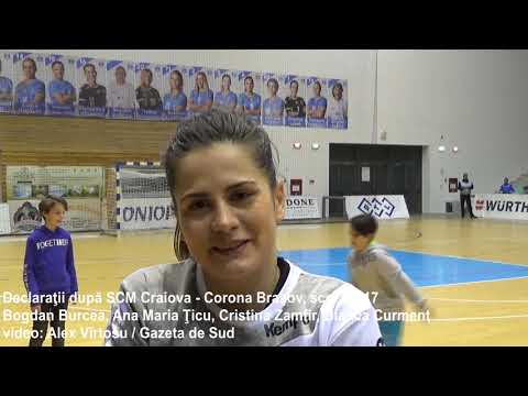 Declaraţii după SCM Craiova - Corona Braşov 23-17 (video: Alex Vîrtosu)