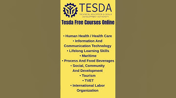 Free Tesda Courses Online #tesda #tesdaonlineprogram