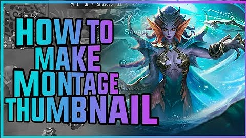 How To Make Mobile Legends Montage Thumbnail | Karrie Montage | Ps Touch Tutorial