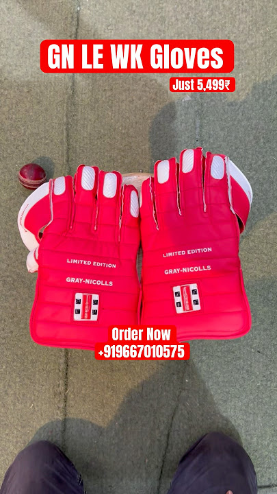 GN LE WK Gloves ❤️‍🔥 #cricket #batreview #cricketequipment #cricketgear #cricketbat #ipl #wood