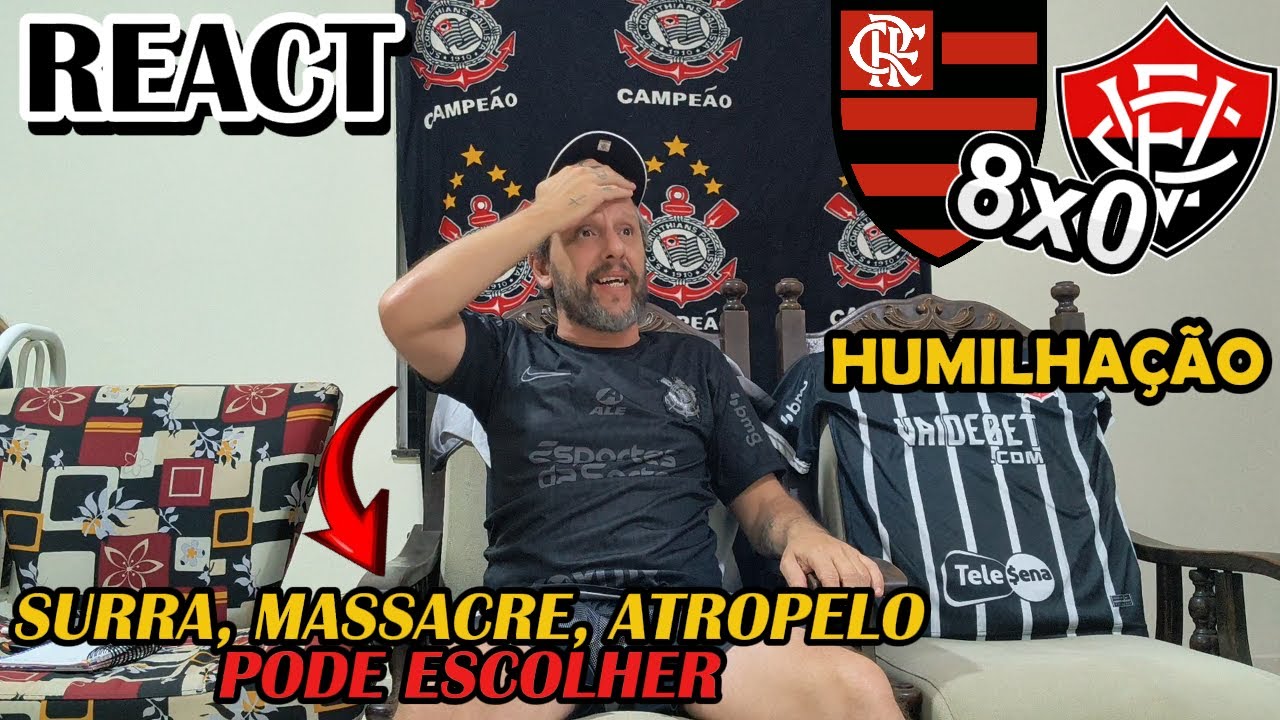 REACT Flamengo 8x0 Vitória - MENGÃO impõe a MAIOR HUMILHAÇÃO da história do BRASILEIRÃO! UM SHOW!