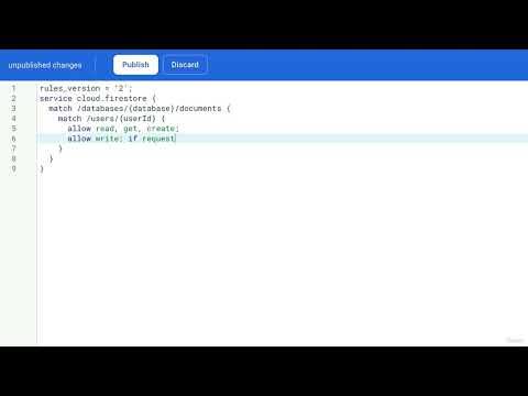 234 Firebase Firestore Security Rules
