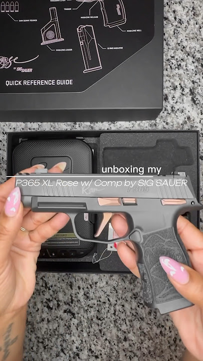 Unboxing my Dream Pistol 🔫: Rose P365 XL by Sig Sauer! 💖 #sigsauer #unboxing
