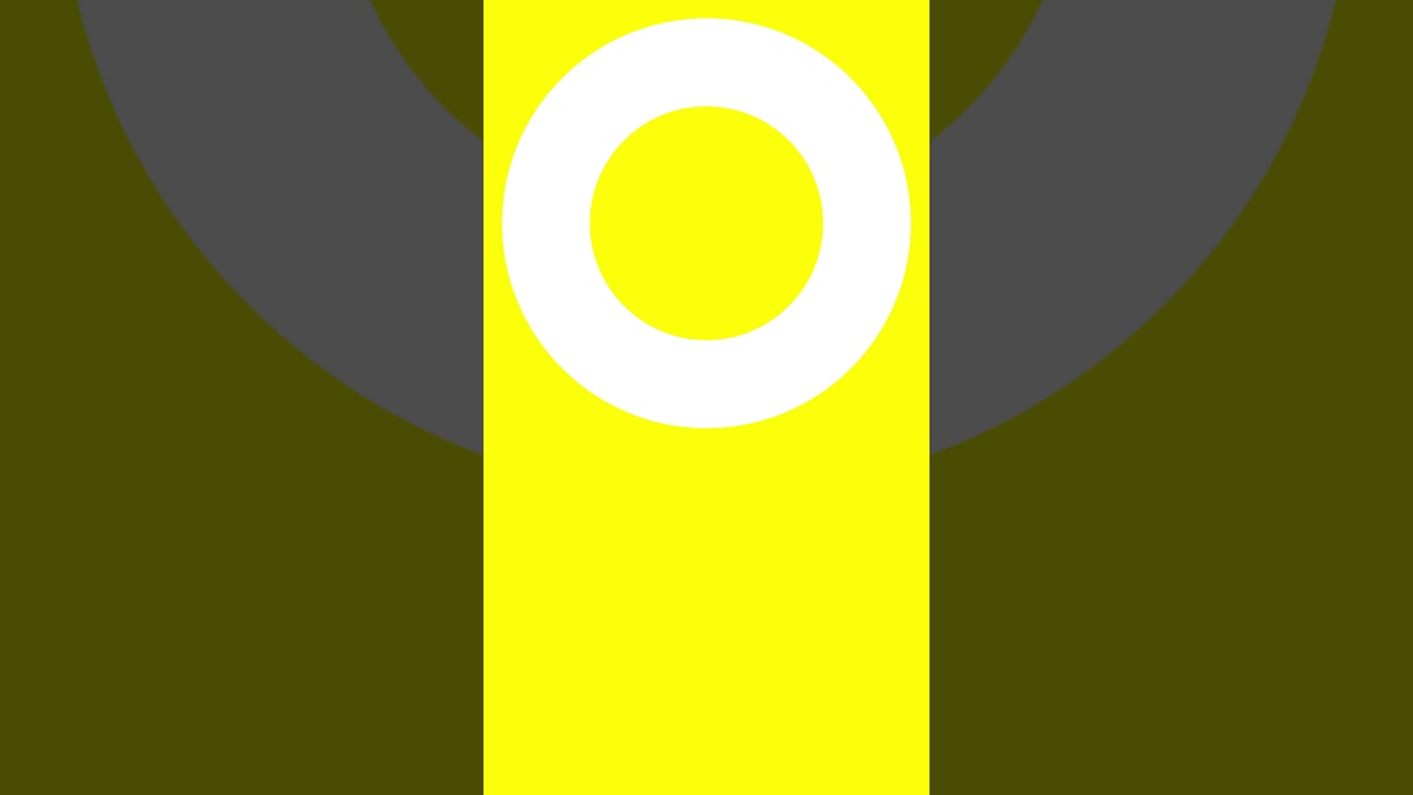 Gelber Bildschirm Weißer Lichtring 20 Minuten Auflösung 2560x1440, 60fps,