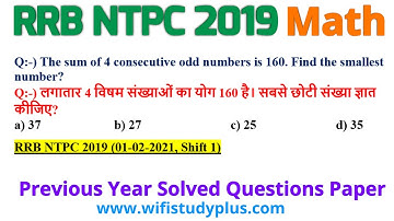 The sum of 4 consecutive odd numbers is 160. Find the smallest number?