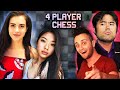 MAKING HIKARU CURSE?? l 4player chess ft. GM Hikaru Nakamura, WGM Qiyu Zhou and IM Levy Rozman