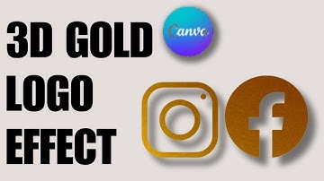 how to create 3d gold logo effect | Canva Art Design Tutorial For Beginner