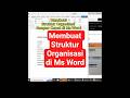 Membuat Struktur Organisasi di Ms Word #shorts #tutorial #msword #strukturorganisasi