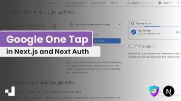 Google One Tap in Next.js using Next Auth