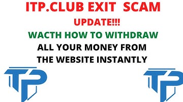 Itp.club Exit Scam, Update itp.corp Website down How to withdraw all your money #itpclub