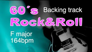 Video thumbnail of "60´s Rock & Roll, backing track for Guitar, 12 bar blues, F major, 164bpm. Enjoy!"