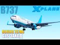 X-Plane 11 - B737NG GLS Заход
