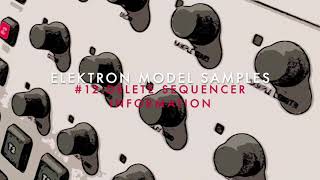 Model Samples #12 Delete sequencer information