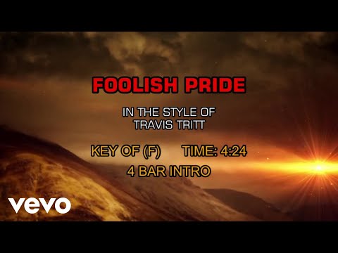 Video thumbnail for Travis Tritt - Foolish Pride