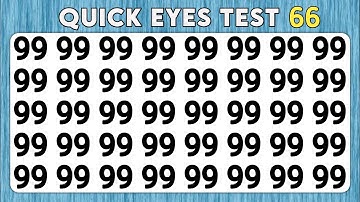 Test your eyes - Number and Letter Master Edition | Observation Skills Proficiency 