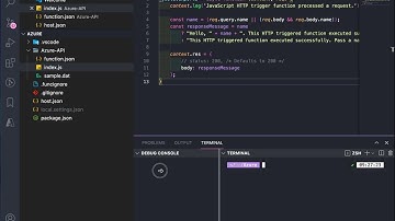 Create Http APIS using Azure function In Node Js