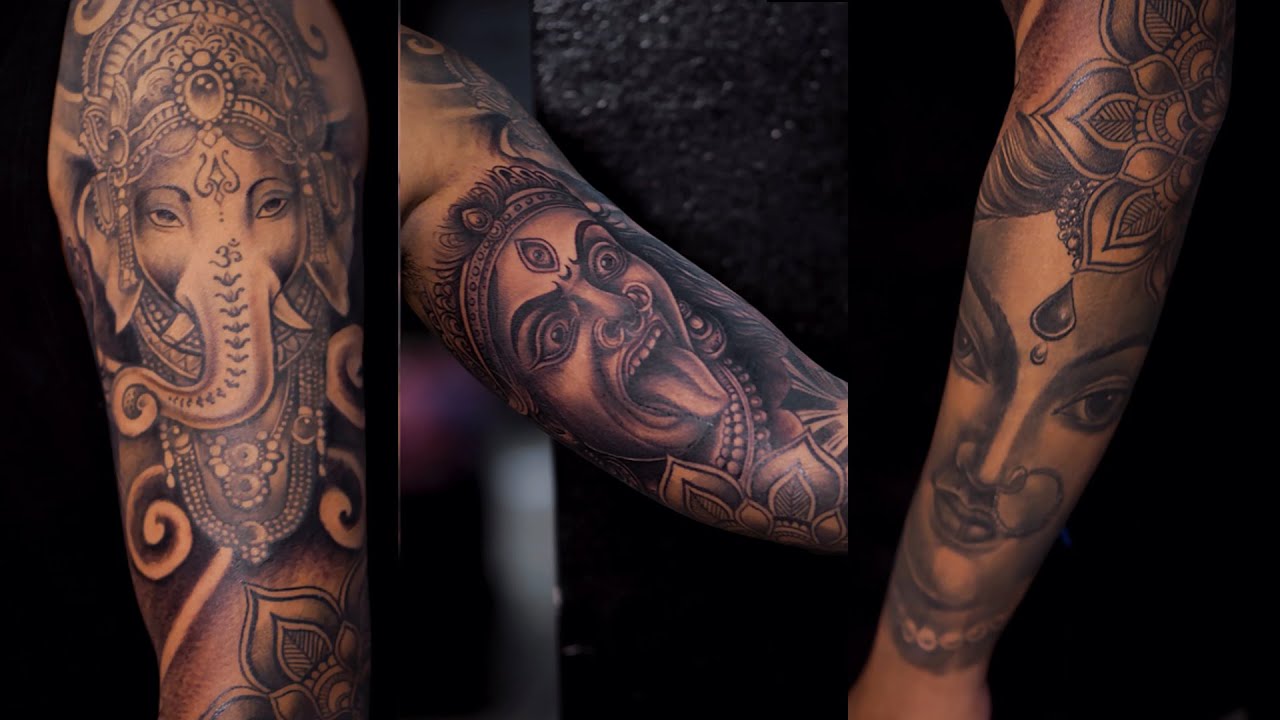 Ganesh × Buddha × Kali | Powerful Hand Tattoo Transformation 🔱💀