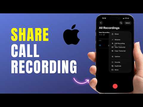 How To Share Call Recording Audio Files From iPhone | Voice Memos Tutorial 2026