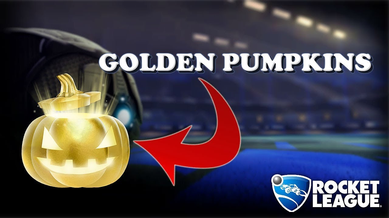 OPENING ALL GOLDEN PUMPKINS (rocket league)