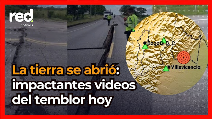 Impressive videos of today's earthquake in Colombia: roads split, it was severe in Bogotá.