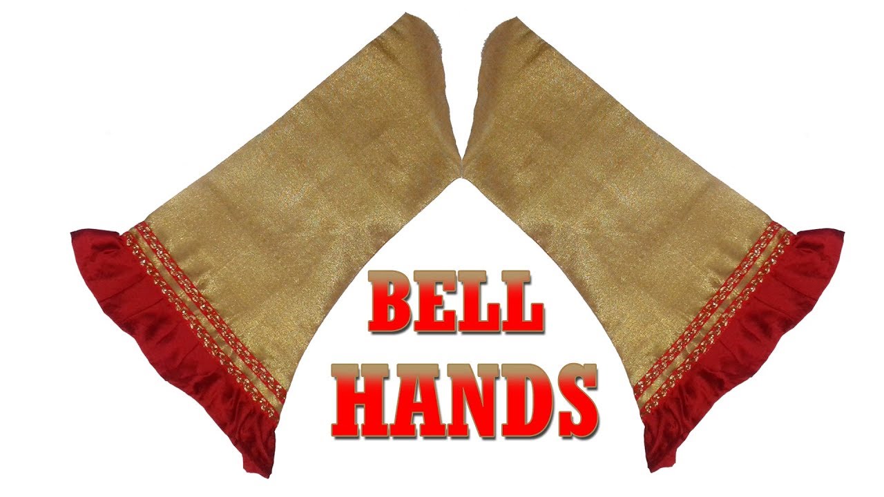 Bell sleeves Cutting and Stitching at Home( DIY) Bell Hands Stitching part 141 YouTube