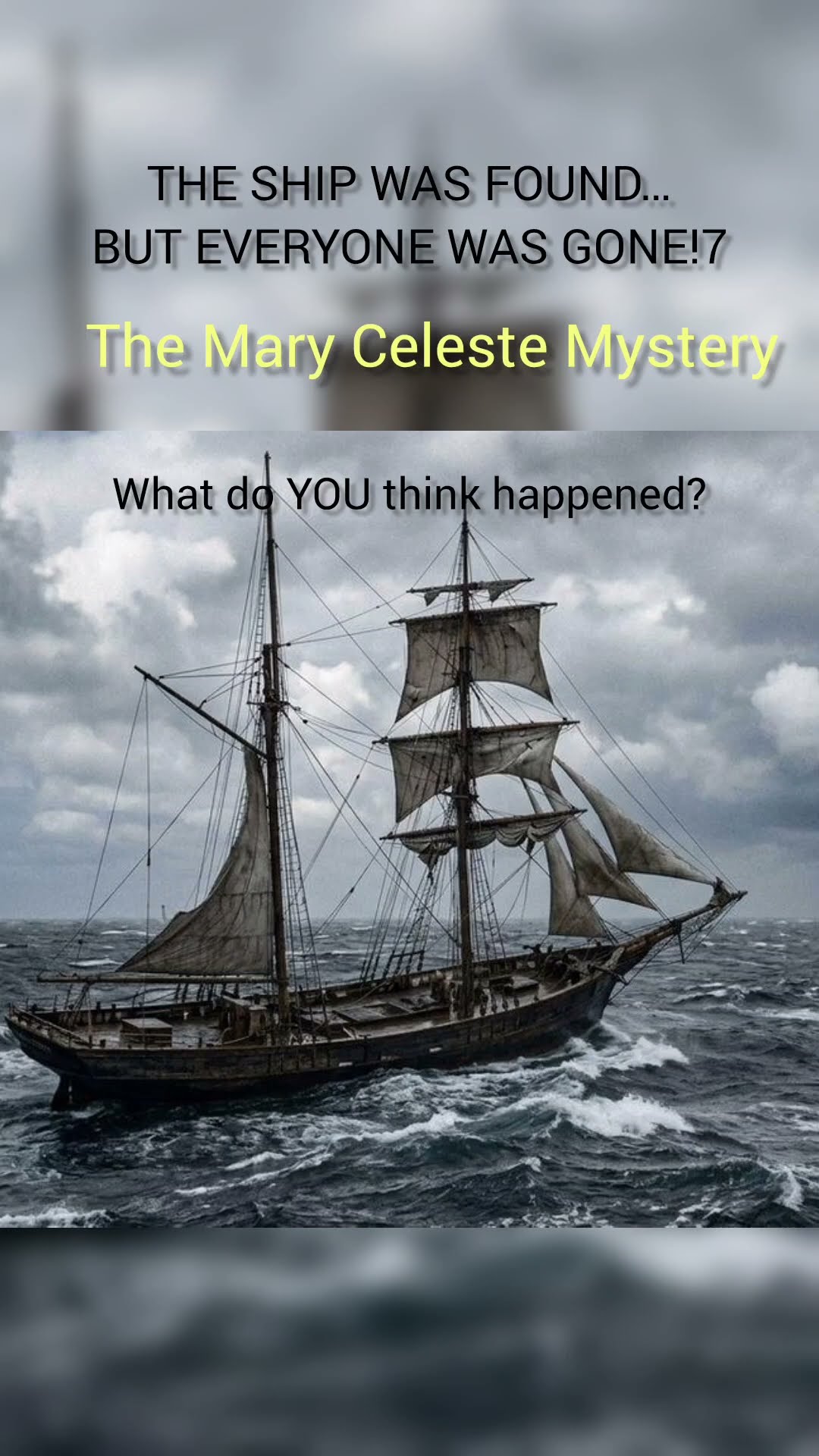 The Ghost Ship Found With Nobody On Board!