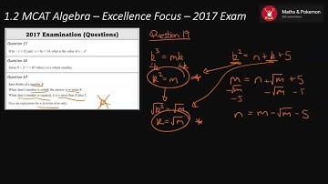 1.2 Algebra MCAT (AS91027) - 2017 (Day 1) - Excellence only