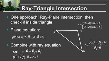 Online Graphics Course RayTracing 2: Ray-Object Intersection